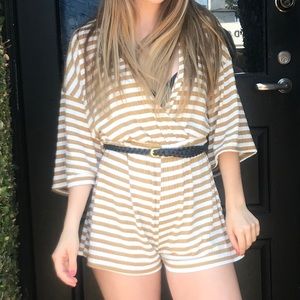Striped romper